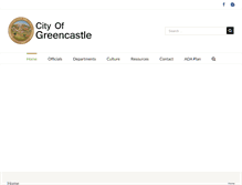 Tablet Screenshot of cityofgreencastle.com